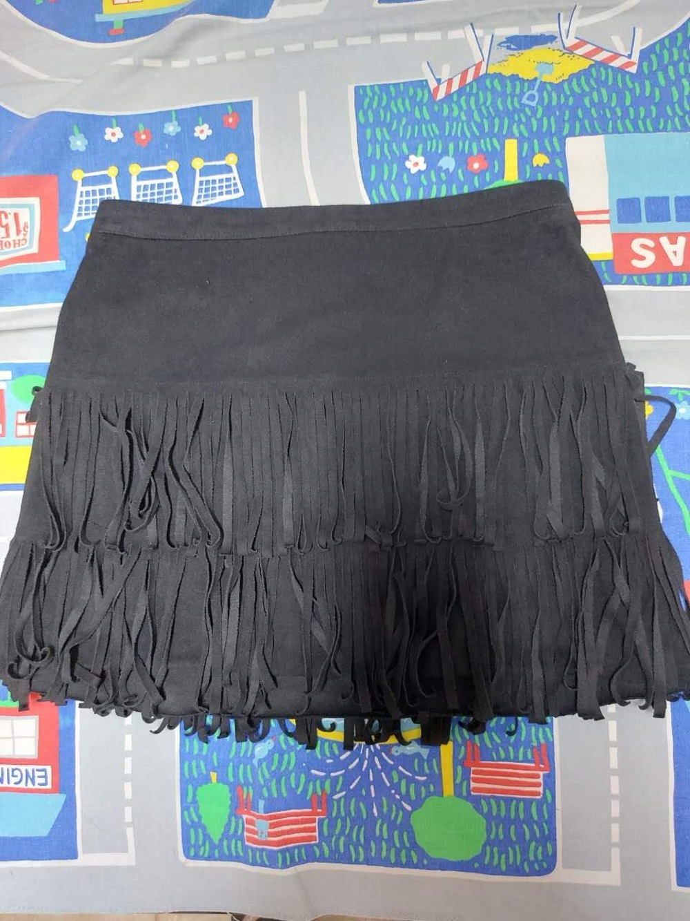 Hollister black suede mini skirt